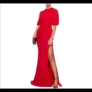 NWT SALONI Annie-B Silk Jacquard Maxi Dress💋